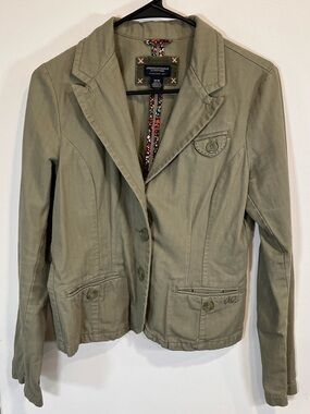 American Eagle Outfitters Olive Green Utility Jacket